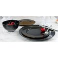 thumbnail image 5 of Calypso Basics, 6pc Melamine Dinner Plate Set, Black, 5 of 6