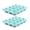 Blue, variant on Ceramic 6-Cup Egg Tray - Half Dozen Porcelain Egg Holder Container Keeper Storage Organizer Decorative Serving Stand Serveware for Refrigerator Countertop Display Kitchen (Gray, 2 Pack)
