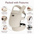 thumbnail image 3 of Momcozy Baby Carrier for Newborn to Toddler - Ergonomic, Comfortable and Lightweight for Babies 7-44 lbs, Easy to Wear, Hands Free, Enhanced Lumbar Support, 3 of 9