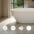 thumbnail image 4 of OVE Ayago 59 in. Freestanding Bathtub in Glossy White, 4 of 10