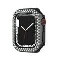 thumbnail image 6 of Bling Double-Rows Rhinestone Bumper Case for Apple watch 42/44/45/46/49mm,Diamond Protective Cover for Women,Hard PC Frame Protector for iWatch Series 10 9 8 7 6 SE 5 4 3 2 1 Ultra,Black, 6 of 7