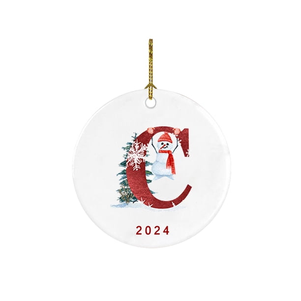 Coche Decoraciones de Navidad 2025 Nuevo 26 Carta de Navidad Muñeco de Nieve Colgante de Navidad - Colgante de Coche de Acrílico Santa Navidad Muñeco de Nieve Decoraciones