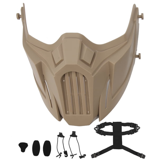 Protección de media cara, protector facial de medio cráneo, tácticas, protector facial, artesanía superior