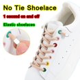 thumbnail image 2 of par de cordones para zapatos sin atar, zapatillas con cordones elásticos con botón pulsador, accesorios Unisex rápidos para niños y adultos, cordones para zapatos Lock120cm Gao Jinjia LED, 2 of 2