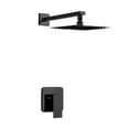thumbnail image 2 of Concorde Single-Handle 1 Spray 8" Wall Mounted Fixed Shower Head in Matte Black (Valve Included), 2 of 8