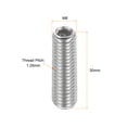 thumbnail image 2 of Ball Point Set Screws, M8 x 30mm 304 Stainless Steel Metric Spring Hex Socket Screw 15pack, 2 of 7