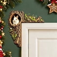 thumbnail image 7 of Velmasee Door Corner Decor - Rustic Tree Hollow 2D Wood Rabbit, Woodland Animal Door Topper for Home Door Frame Window Christmas Fall Farmhouse Decor, 7 of 7