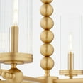 thumbnail image 3 of 660-6-80 Quorum Lighting Lee Boulevard - 6 Light Chandelier-24 Inches Tall and 29 Inches Wide-Aged Brass Finish    -Traditional Installation, 3 of 4
