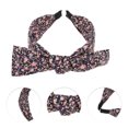 thumbnail image 3 of Unique Bargains 1 Pc Retro Bow Headbands for Women Black Pink, 3 of 6