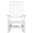 thumbnail image 3 of Flash Furniture Winston All-Weather Poly Resin Rocking Chair in White, 3 of 10