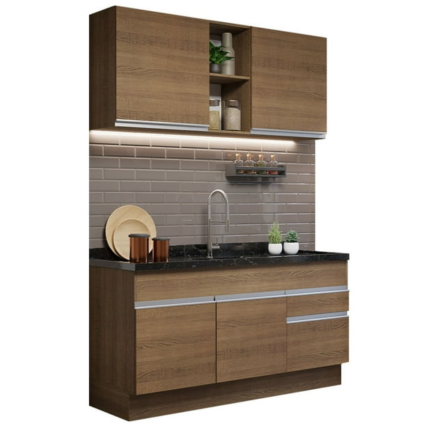 Cocina Integral 150cm Marrón MADESA Glamy 02
