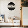 Abstract Wall Clocks 12 Inch Black Striped Wall Clock, Boho Modern Minimalist Abstract ...