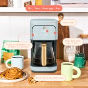 Beautiful 12-Cup Programmable Drip Coffee Maker, Hydrangea by Drew Barrymore