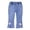 White, variant on Wide Leg Jeans For Girls Pants For Girls Teen Girls Jeans Cute Graphic Print & Ripped Frayed Details Five Pockets Loose Fit Denim Pants with Zipper Fly,Size 12-18 Months,White