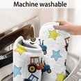 thumbnail image 4 of Cartoon Tractors Stars White Pattern Bathroom Rugs Mat,Non Slip Microfiber Bathroom Rug,Rubber Backing,Soft Bathroom Mats for Bathroom Floor,Tub and Shower,17x30in(43x75cm), 4 of 4