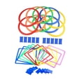 thumbnail image 1 of 10 juegos de rayuela para niños, juego creativo de lanzamiento en el patio, juegos de agilidad para fitness, deportes al aire libre en interiores, pre, 1 of 9