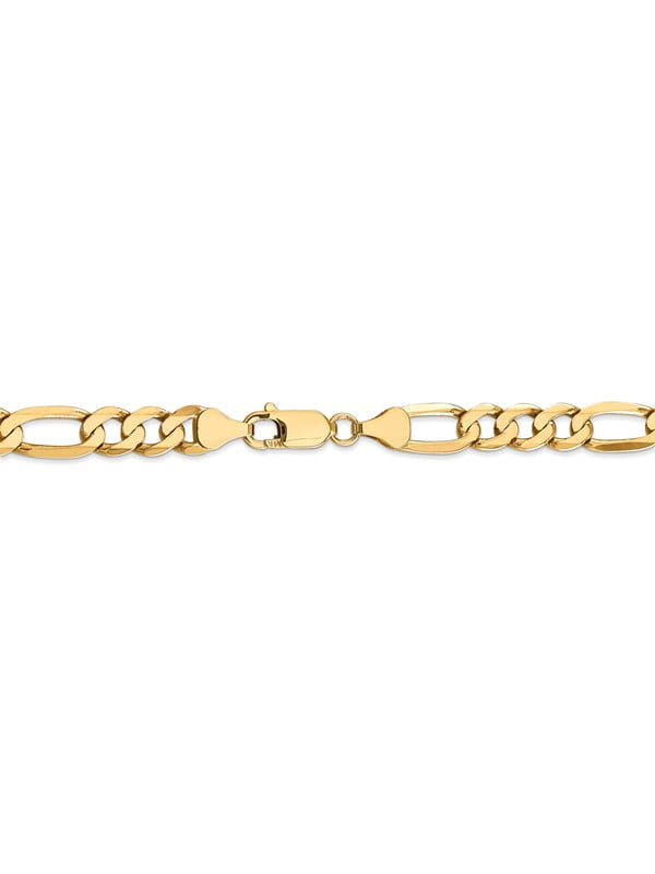 Flat Figaro Chain Necklace 