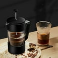 thumbnail image 6 of Kitchen Espresso- and Tea Maker with Triple Stainless Steel Plunger and Heat Glass-Black, 6 of 7