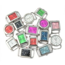 Ribbon Bar Watch Faces for Beading, 10 PCs Assorted