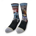 thumbnail image 2 of MERGE4 Taylor Reinhold One Love Comfortable Breathable Seamless Graffiti Art Compression Crew Socks for Men and Women, 2 of 5