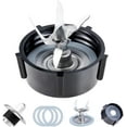 thumbnail image 1 of czcpp-Blender Lame Pièces de Rechange Compatibles avec Oster Osterizer Lames de Mixeur avec Fond de Pot & 3 Joints en Caoutchouc & Kit de Goujon de Couplage (6 Pcs), 1 of 4