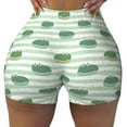 thumbnail image 2 of Balery Cute Crocodile Pantalones cortos de entrenamiento estampados para mujer, sin costuras, ajustados, para gimnasio, yoga, correr, deportes, ejercicio activo, fitness.-Small, 2 of 8
