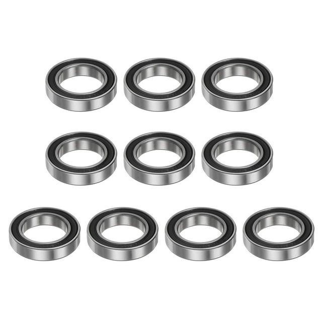 Unique Bargains 6802-2RS Roulements à Billes 15mmx24mmx5mm Acier Chromé Double Étanchéité Lot de 10