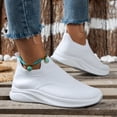 thumbnail image 4 of NOKIO Womens Tennis Shoes S𝗅ip On Laceless Trainers Shoes Non S𝗅ip Running Sneakers Gym Workout Comfortable Wide Width Sport Shoes Athlet𝗂c Bowling Shoes Fashion Lightweight Walking Shoes, 4 of 5
