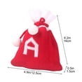 thumbnail image 3 of Fiudx Bolsas de Dulces Navideñas con Letras, Diseño de Punto Bordado, Decoración Navideña Personalizada, Adornos Versátiles para El Árbol, Porta Tarjetas de Regalo, Fáciles de Colgar, Decoración Fest, 3 of 5