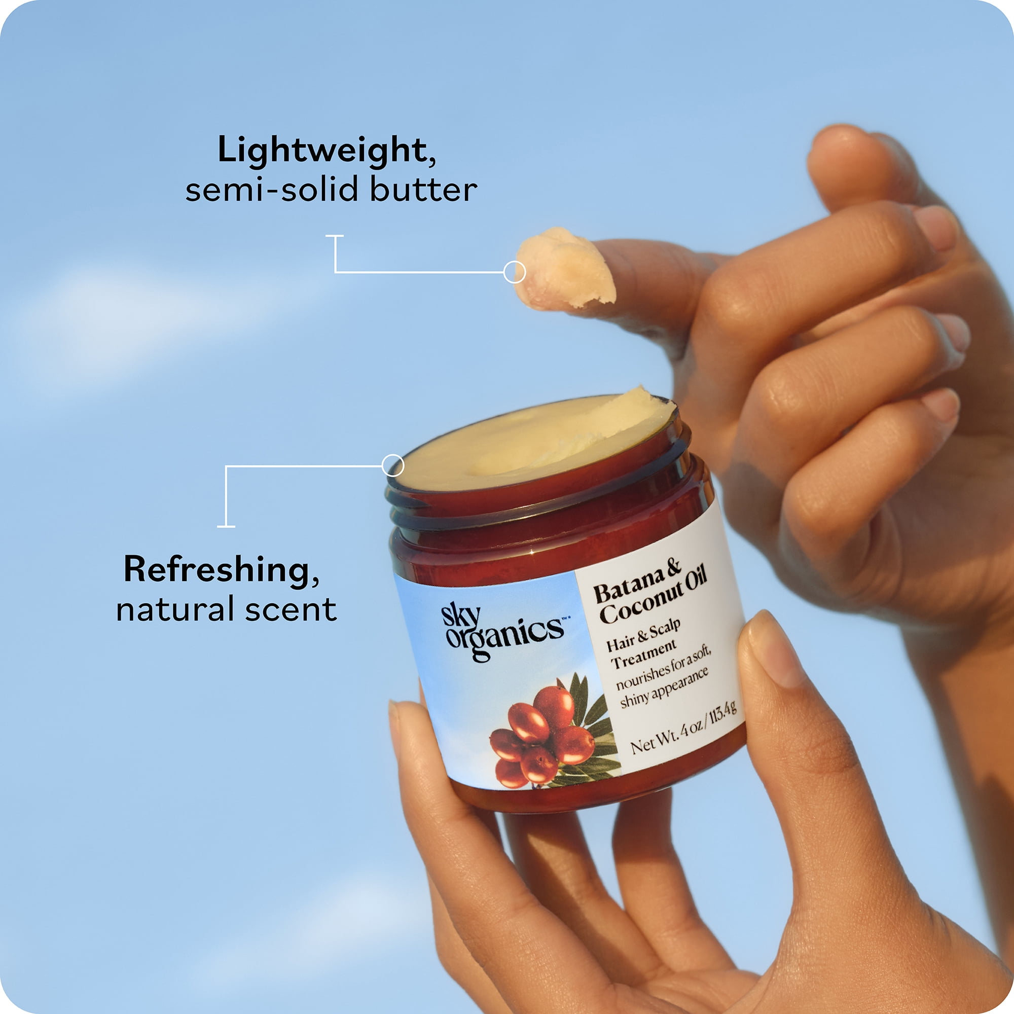 Sky Organics Batana and Coconut Oil Hair and Scalp Treatment, 4 oz