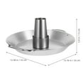 thumbnail image 2 of BESTYASH Chicken Grill Rack Turkey Roasting Rack Silver for Outdoor Activities 1Pcs, 2 of 7