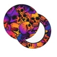 thumbnail image 3 of Goofa Skull Printed Stool Covers Round, Waterproof Round Bar Stool Covers Anti-Slip Round Bar Stool Seat Cover with Elastic Bands Durable -14 inch, 3 of 7