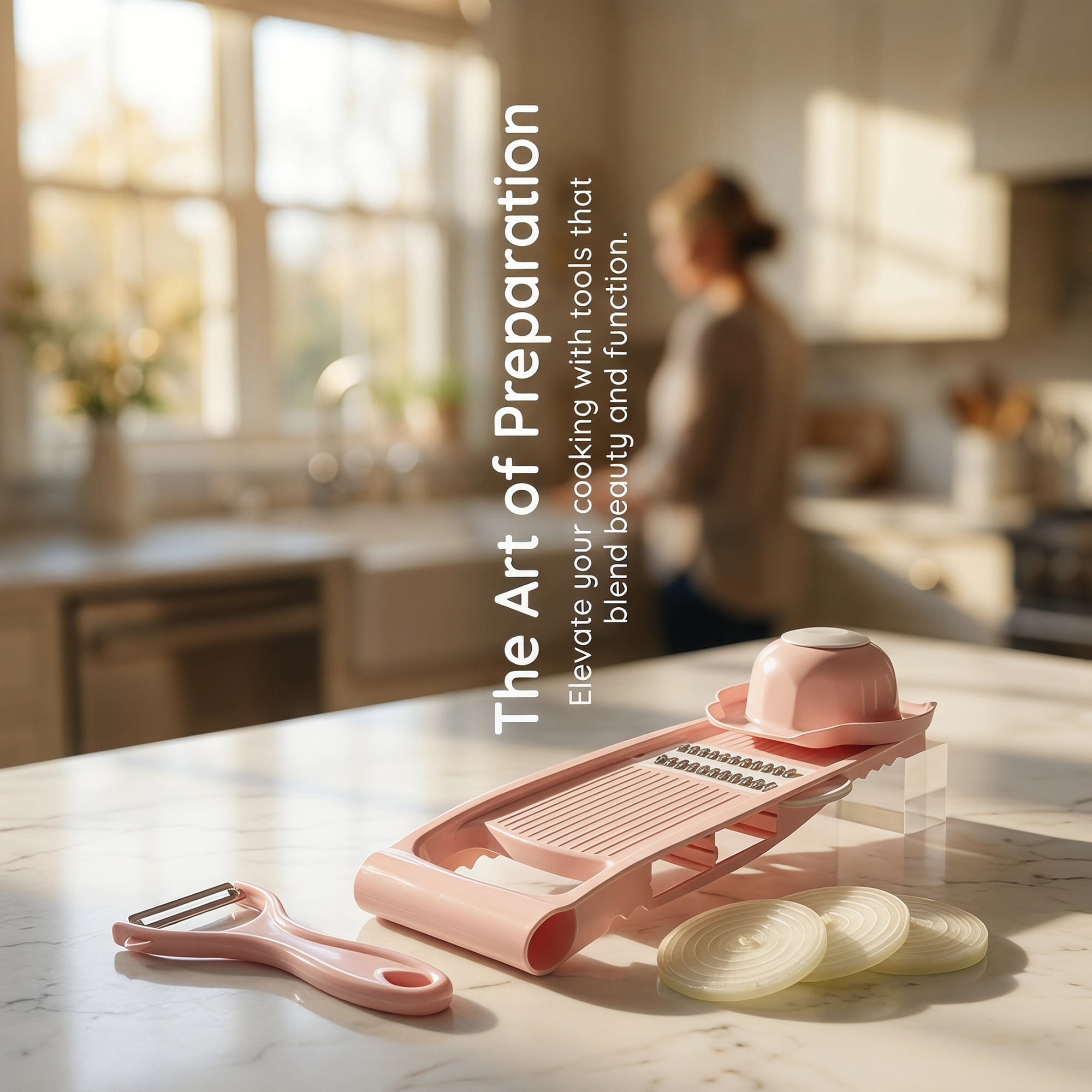 Unique Bargains  Professional Mandoline Slicer for Home Chefs 8 in 1(B) 10.9"x3.9"