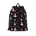 thumbnail image 2 of Naloa Christmas Tree and Gold Socks Print Durable Canvas College Rucksack,Laptop Excursion Backpack,Travel Notebook School Backpack,Bookbag For Men Women, 2 of 4