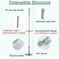 thumbnail image 5 of XKHAZA 2-in-1 Floor & Tub Scrubber Brush - Adjustable Long Handle - Deep Cleaning Tub, Bathroom, Tile, Shower, Sink, Grout and Patio, 5 of 9