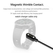 1Pc Black General Smartwatch IP68 Magnetic Suction Charger 2-pin J5K8 ID205L For Uwatch Cable Charging GT