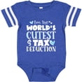 thumbnail image 3 of Inktastic I'm the World's Cutest Tax Deduction Blue Hearts Boys or Girls Baby Bodysuit, 3 of 5