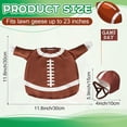 thumbnail image 2 of Guvpev 3-Piece Football Game Day Goose Outfit - Sports Themed Statue Clothes with Helmet and Game Day Flag - Festive Outdoor Porch & Lawn Decor for 23" Cement or Plastic Geese, 2 of 7