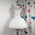 thumbnail image 4 of Womens Adjustable Hoop Skirt Elastic Waist Tutus Pleated Skirts Petticoat Crinolines Dress Gown Cosplay Underskirt, 4 of 8