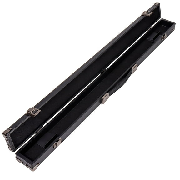 GSE Games & Sports Expert 32" Black Billiard Pool Cue Hard Box. Hard Leatherette Billiard Pool Cue Case for 2-Piece Pool Cue Stick