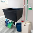 thumbnail image 4 of Tehila Wall Mounted Black Utility Sink with Drain Assembly Kit, 4 of 9