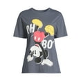 thumbnail image 5 of Mickey Mouse Women’s Upside Down Graphic Tee with Short Sleeves, Sizes S-3XL, 5 of 5