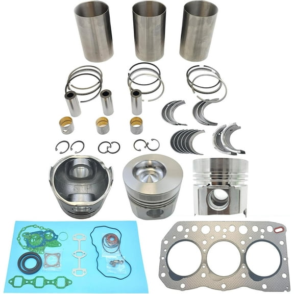 3TN75 Engine Overhaul Rebuild Kit (No valve set) For Yanmar 3TN75 3TN75E 3TN75U 3D75-2 3TN75-RJ 3TN75L Engine F17 FX17 FX16 Tractor For John Deere 855 856 Combustion Chamber 41mm 119810-22080