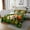 Orange Green White, variant on Erosebridal Dog Corgi Quilt Sets for Queen Size Bed,Spring Garden Bed Set,Floral Bedroom Decor,Lightweight,3pcs