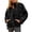 Black, variant on Fall Savings Clearance 2022! Tagold Womens Winter Coats,Ladies Solid Color Zipper Stand Collar Long Sleeve Casual Jacket Padded Jacket Long Sleeve Padded Jacket