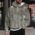 thumbnail image 2 of Vedolay Men's Hoodies 2023 Plus Size Long-Sleeve Crewneck Tee Shirt Gray,L, 2 of 4