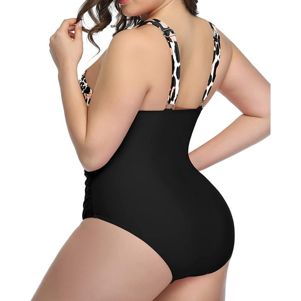 Tempt Me Women One Piece Tummy Control Swimsuits Push Up Bathing Suits  Cutout Mesh Front Cross Swimwear, Black, X-Small : : Clothing,  Shoes & Accessories
