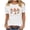 A14 White, variant on Gothic Halloween Tops for Women Floral Rose Skull Print Graphic T-Shirts Short Sleeve Crewneck Casual Fall Shirts Creepy Floral Skeleton Tee Clothing