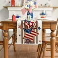 thumbnail image 3 of Sm:)e Stars 4th of July Table Runner, Wooden Patriotic Decor Durable and Stylish Independence Day Party and Family Gathering Supply 13 x 72 Inch, 3 of 7