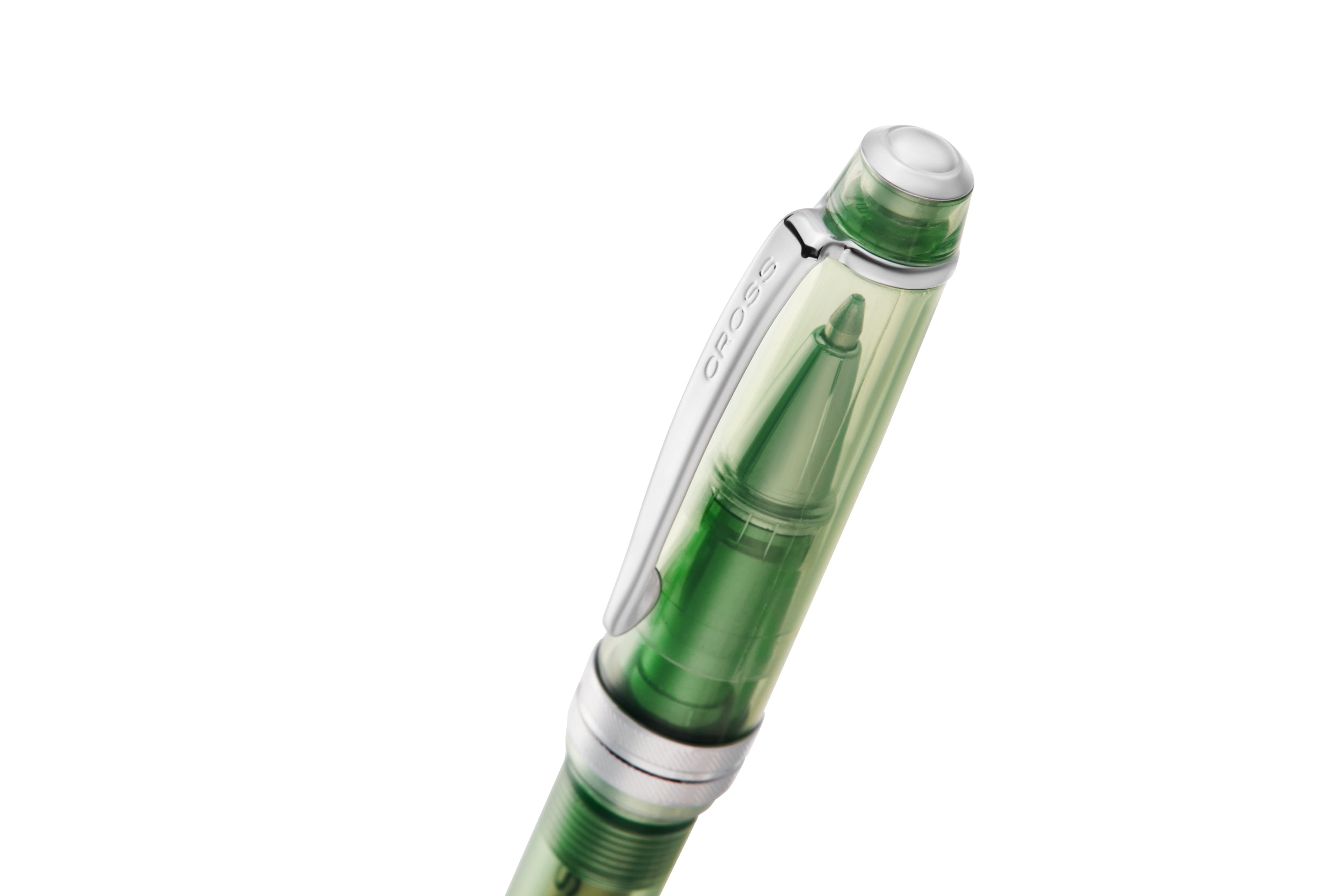 Cross Bailey Light Translucent Green Resin with Bright Chrome Internal Mechanism and Chrome-plated Appointments Ballpoint Pen
